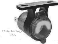 Cigarette Lighter Power Outlet 12 V Socket and Mount- Marine Motorcycle Boat RV - 12-vtechnology