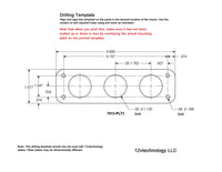 Three Battery Bank Monitor 12V Voltmeter Separate On / Off Switches Marine 60" Wires  #3sur/qplt/4sq/3A60