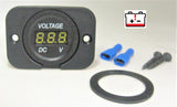 High Voltage Voltmeter To 60V: 12V, 24V, 36V, 48V, 60V, DC White LED Voltmeter Digital Battery Monitor Minder Panel Mount #VMW60#