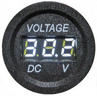 High Voltage Voltmeter To 60V: 12V, 24V, 36V, 48V, 60V, DC White LED Voltmeter Digital Battery Monitor Minder Panel Mount #VMW60#