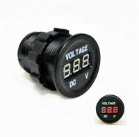 Highest Power 4.8 Amp USB Charger, Voltmeter 12V Cigarette Lighter Plug Socket #Qcn8/CT/CVR/CPA/Qplt/4sq/cplg