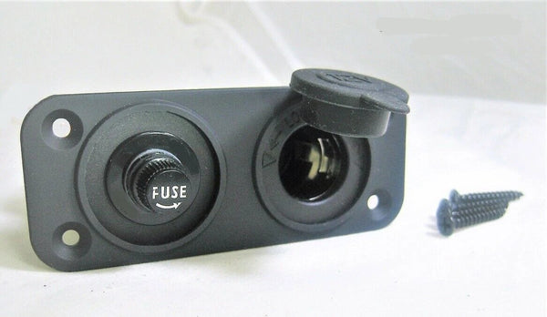 Panel Fuse Water Resistant 12V Accessory Power Socket Car Cigarette Lighter Plug #fssr-15/ csr/2sw/tplt/4sq