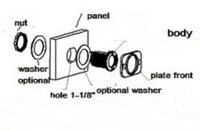 Waterproof Panel 12V Strobe Light Alarm Ultra Bright White LED Stroboscopic Flashes Tube Like #LT5SW