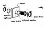 Waterproof IP64 Panel 12V Strobe Light Alarm Ultra Bright White LED Stroboscopic Flashes Tube Like #LT5SW