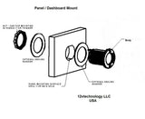 Labeled Fuse Holder 12V Plug Socket Glass Fuse 5x20mm Splash Proof Panel Mount #FSSR-15/LBL