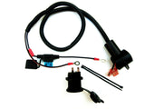 Tight Install Motorcycle Marine Lighter 12V Accessory Socket Outlet 30" Harness CS/whrn30-RB